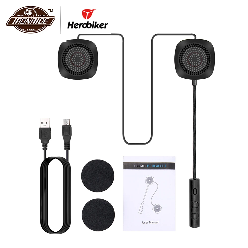 GETNOOG шлем гарнитура мотоциклетная bluetooth Водонепроницаемый Bluetooth Проводная