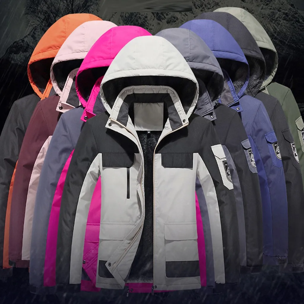 Мужская и женская зимняя флисовая куртка уличные спортивные куртки Tectop для