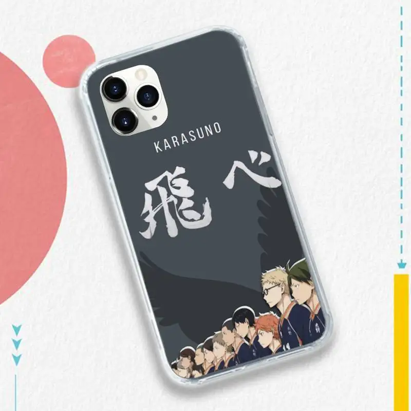 

Anime Haikyuu Hinata Shoyo Phone Case for iPhone 11 12 pro XS MAX 8 7 6 6S Plus X 5S SE 2020 XR