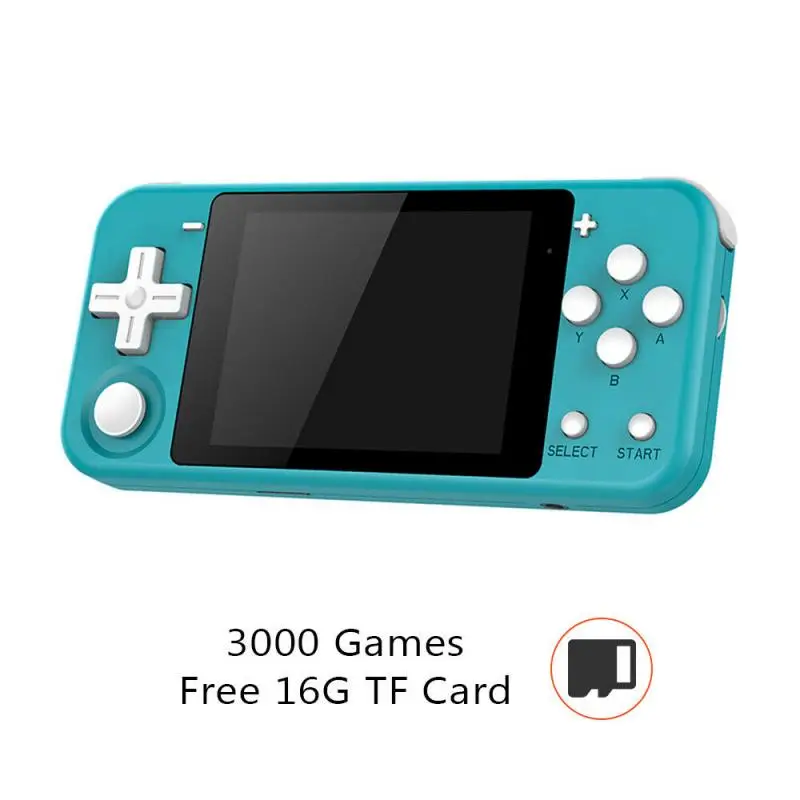 

Q90 Retro Game Source System 3.0 Inch Color Screen Portable Handheld Game Console Gift Built In 16GB TF Card 3000 Games