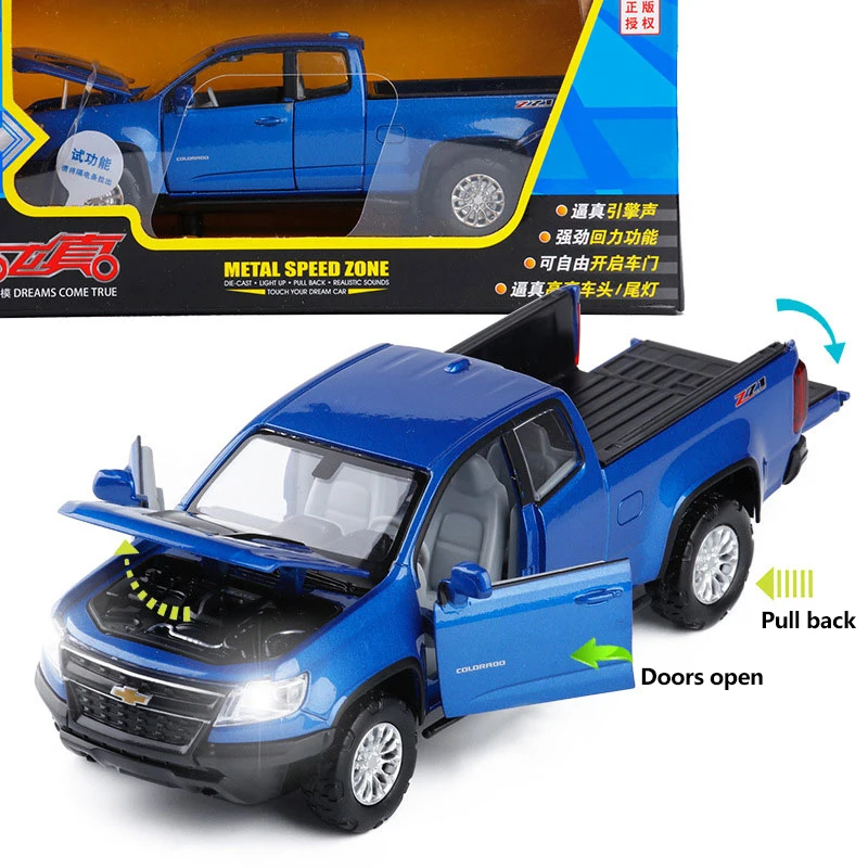 HOMMAT масштаб 1:32 Chevrolet Колорадо ZR2 пикап грузовик Модель автомобиля из