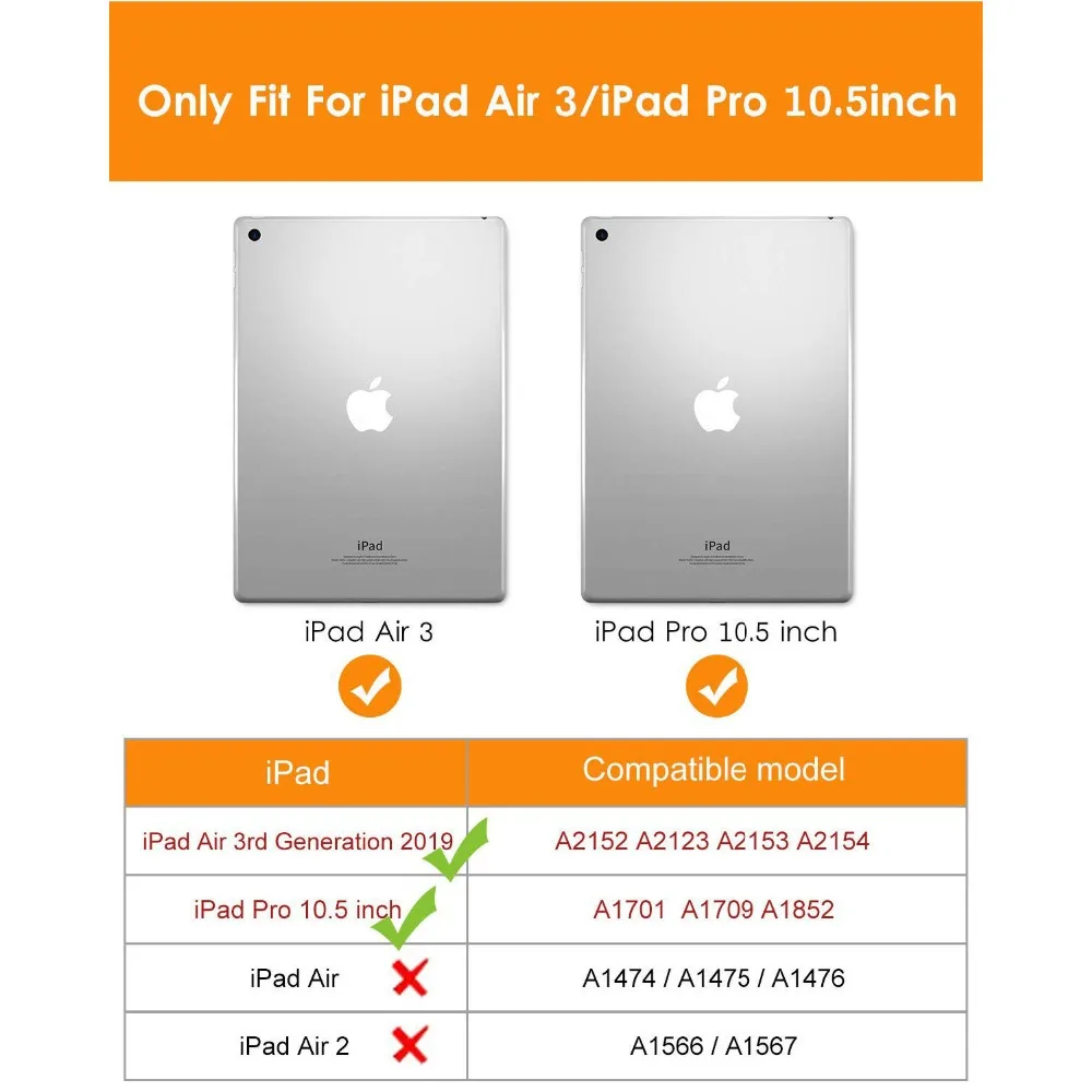Для Coque iPad Pro 10,5 чехол амортизирующий защитный чехол Гибридный PC прочный силиконовый чехол для iPad Air 3 Pro10.5 Tablet
