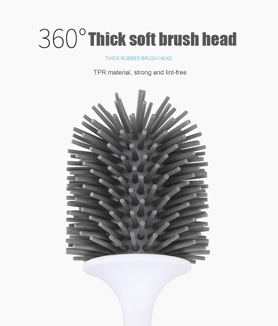 Щетка для унитаза резиновая головка держатель щетка чистки туалетной стены