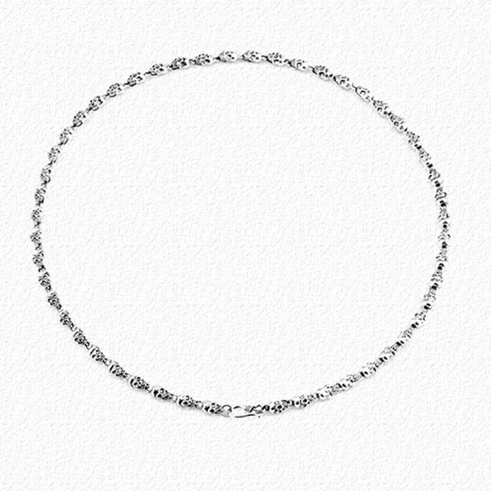 Серебряное ювелирное изделие S925 ожерелье из тайского серебра женское бамбуковое