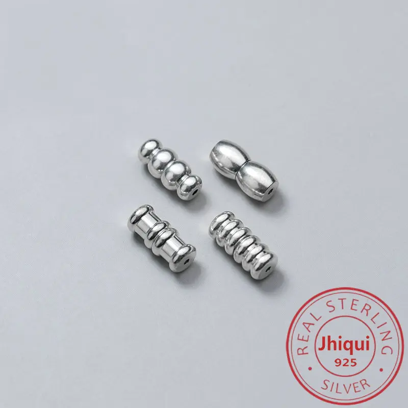 

1PC 925 Sterling Silver Revolve Screw Clasps Buckle for DIY Bracelet Pearl Necklace Fine Jewelry Making