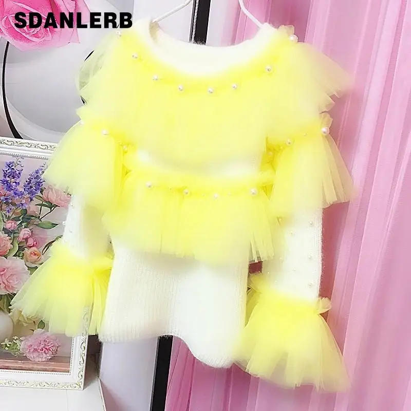 

Осень 2021, универсальный вязаный пуловер в стиле пэчворк, женский свитер в Корейском стиле с круглым вырезом и бисером, одежда для похудения