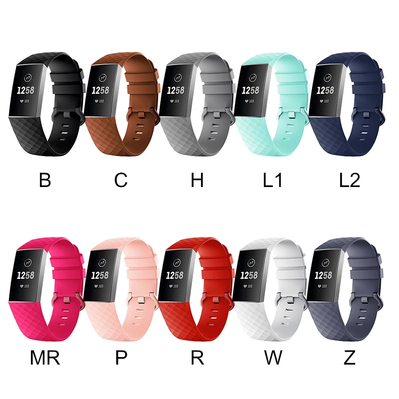 Силиконовые сменные умные часы аксессуары браслет ремешок для Fitbit Charge 3