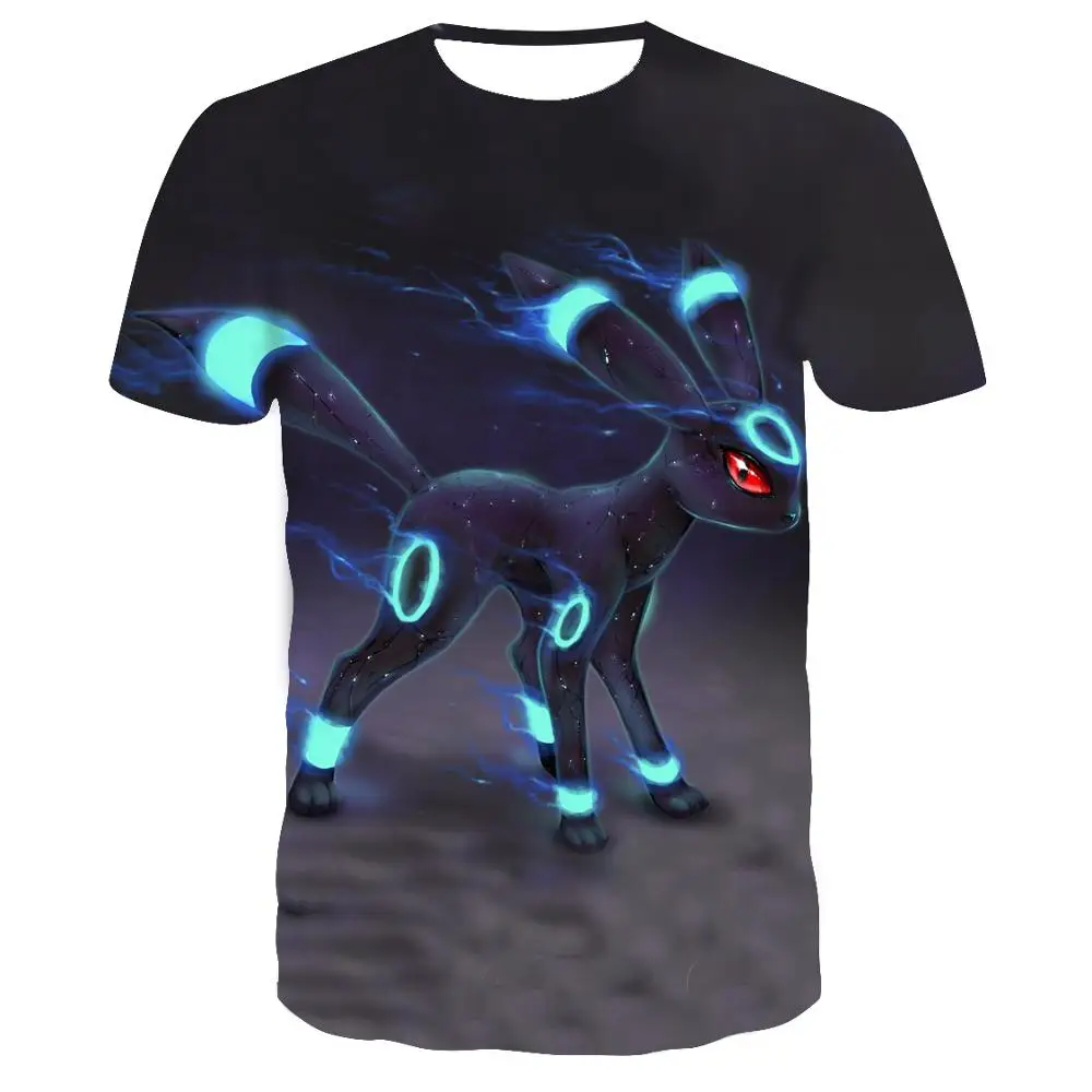 2019 Модные мужские топы с 3D принтом Покемон Летние Повседневные Дышащие футболки