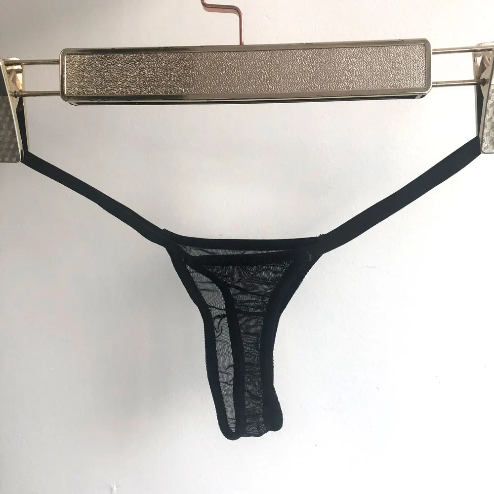 Женская обувь из сетчатого материала стринги с низкой посадкой прозрачный