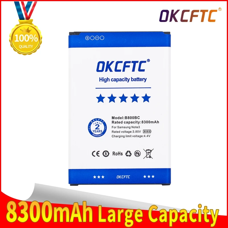 

Original Replacement Battery For Samsung Galaxy NOTE 3 N900 N9002 N9009 N9008 N9006 N9005 Note3 B800BC 8300mAh