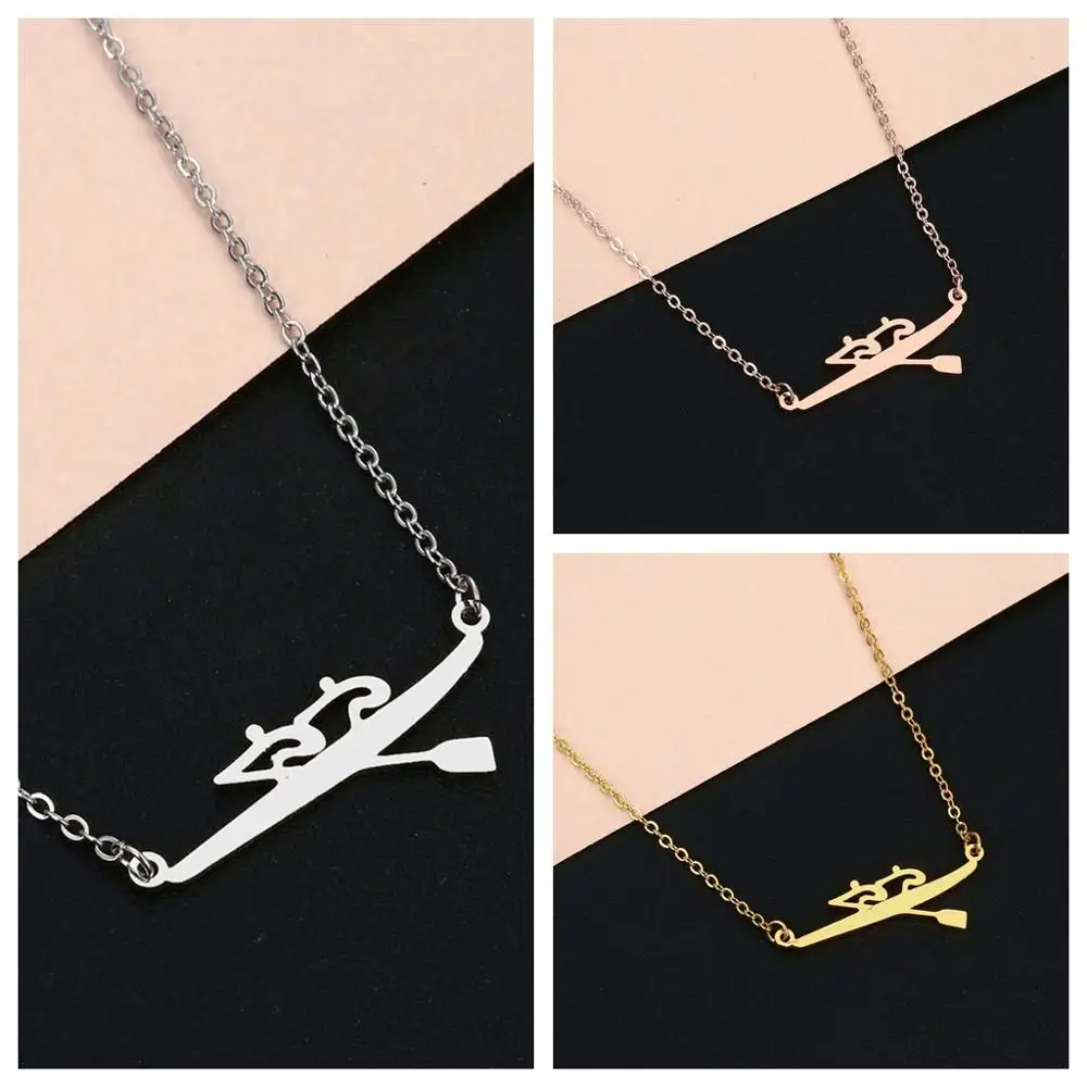 QIAMNI нержавеющая сталь байдарка гребная парные подвески ожерелья для пешего