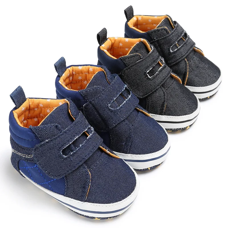 

Новая обувь для маленьких мальчиков, новая Классическая джинсовая обувь для новорожденных мальчиков, обувь для первых шагов, детская обувь