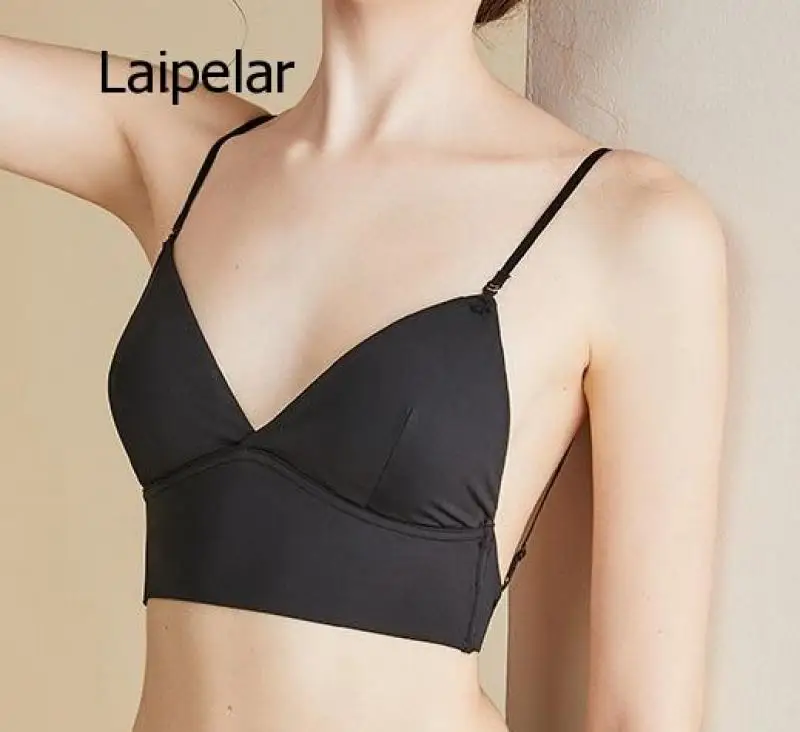 

New Large Size Halter and Backless Underwear for Women Beautiful Solid Lace 2021 Fashion Top