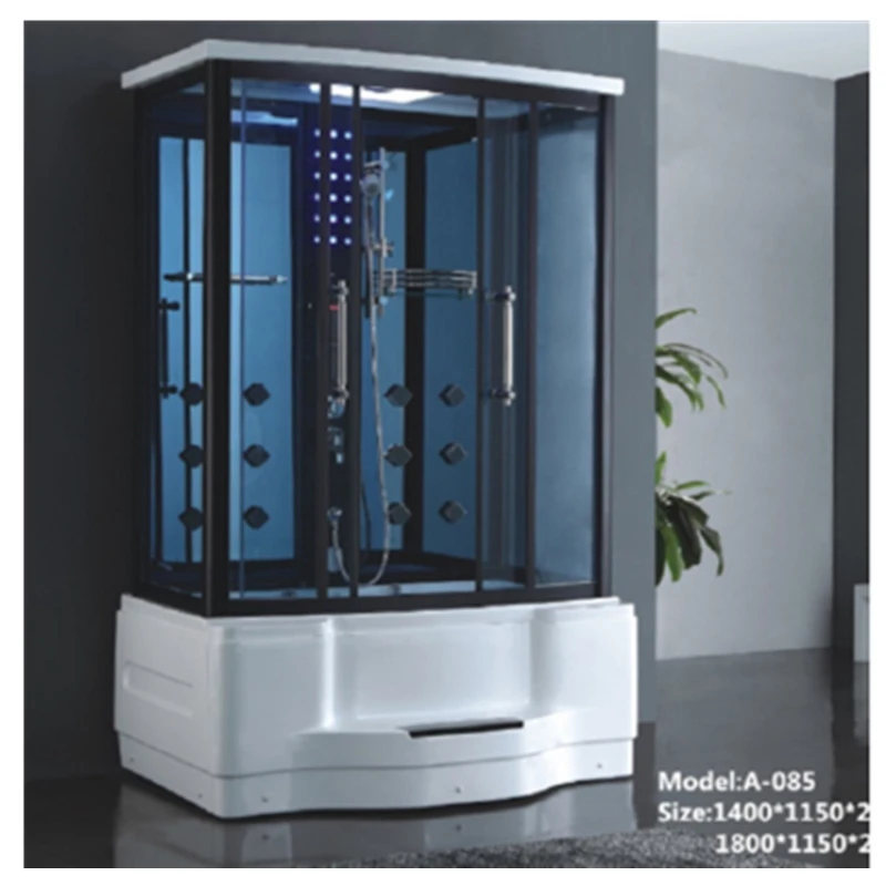 Роскошная Паровая душевая комната с гидромассажной ванной| |