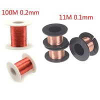 11m0 1mm magnet wire 100m0 2mm qa enameled copper wire red magnetic wire for inductance coil relay electric meter coil winding