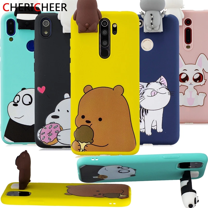 Мультяшный Чехол книжка с подставкой для Xiaomi Redmi 7A чехол Note 7 Pro силиконовый мягкий