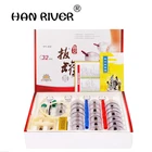 Дешевые 32 штуки банки китайские вакуумные чашки комплект для постановки банок вытяжной вакуумный аппарат терапия расслабляющие массажеры кривые всасывающие насосы