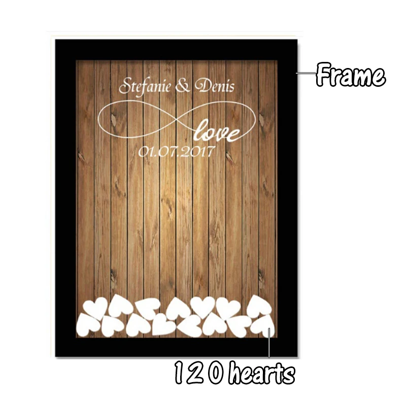 Индивидуальная книга для гостей на свадьбу свадебное украшение простое и Милое