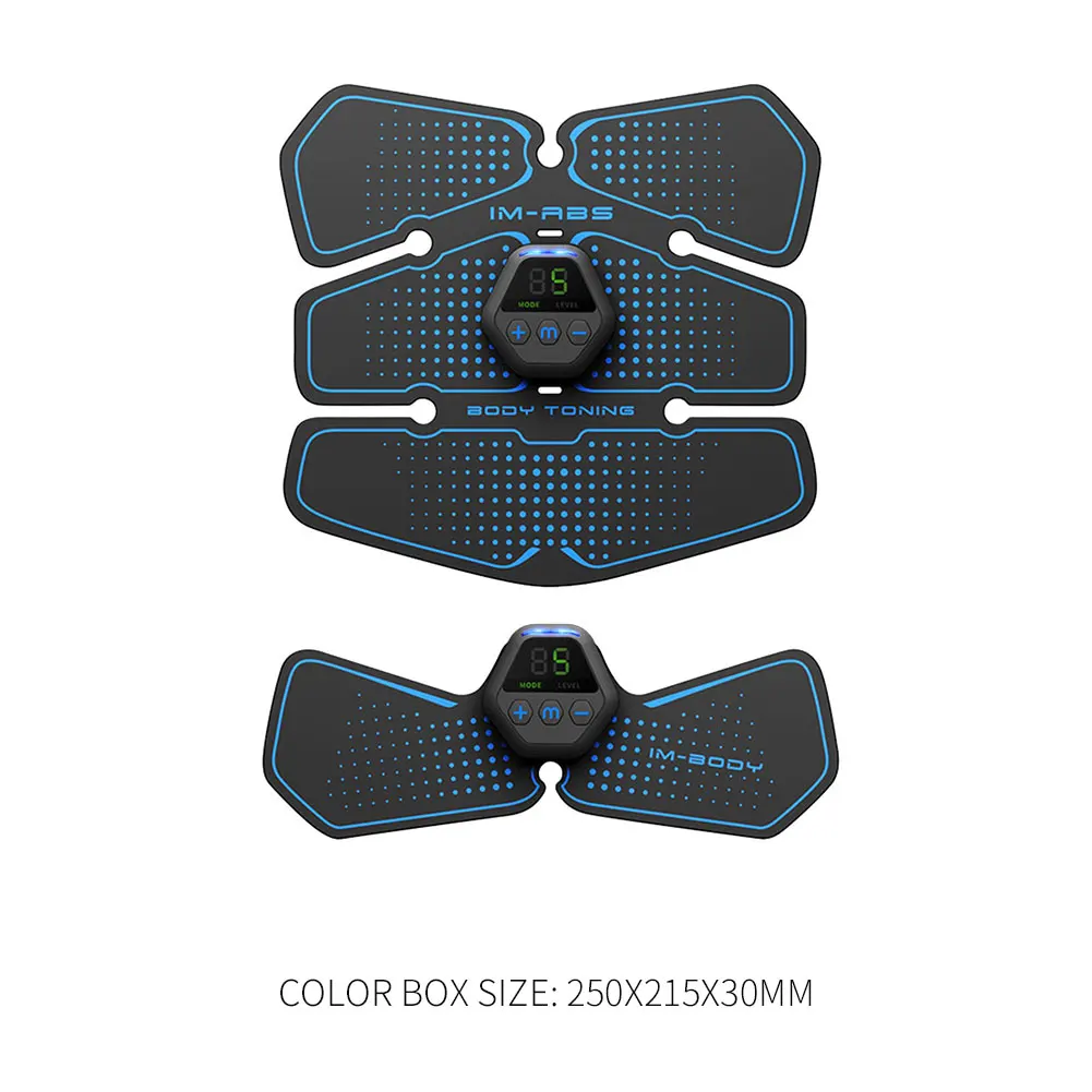 

Ab Training Toner Massage Stickers EMS Smart Abdominal Muscle Stimulator Trainer for Working-out Comfortable Decoration