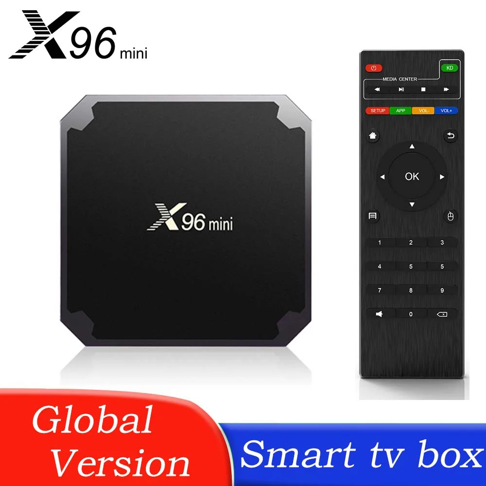 

ТВ-приставка X96 Mini Smart tv box Android 9,0 Amlogic S905w четырехъядерная 4k Hd 2,4g Wifi телеприставка 2 Гб 16 Гб Смарт ТВ-приставка медиаплеер