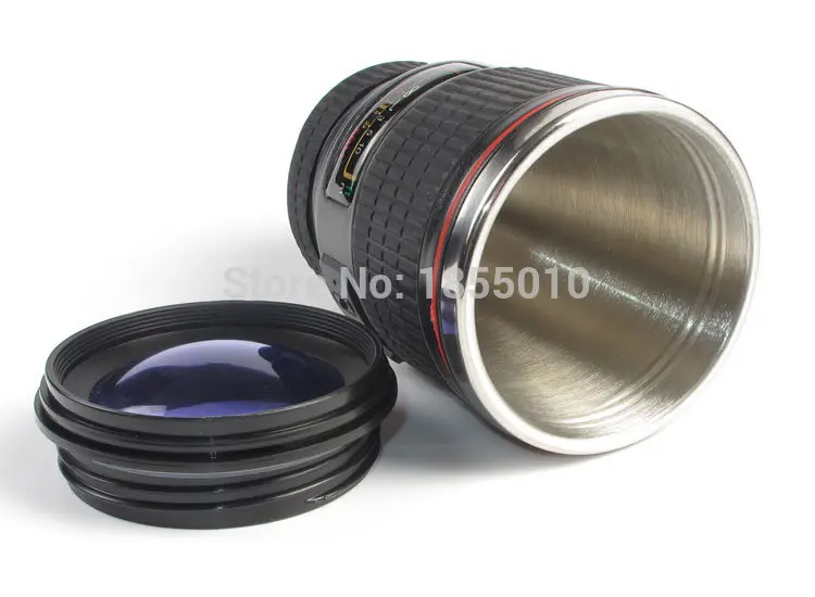 Двойной вакуумный корпус 304 нержавеющая сталь черная эмуляция объектив камеры