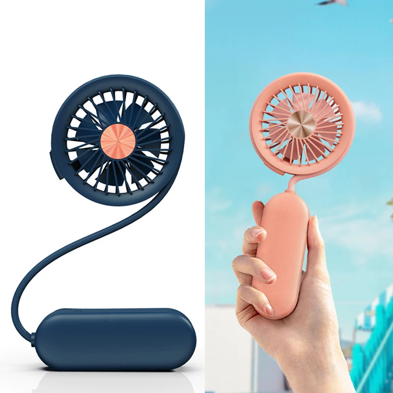 

New Multifunctional Folding Handheld Fan USB Retractable Portable Mini Fan Neck Small Fan Sports Air Cooler For Home Office Car