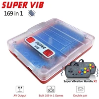 powkiddy new super vib vibration video game console 8 bit 169 in 1 tv nostalgic home fc video game controller double gamepads