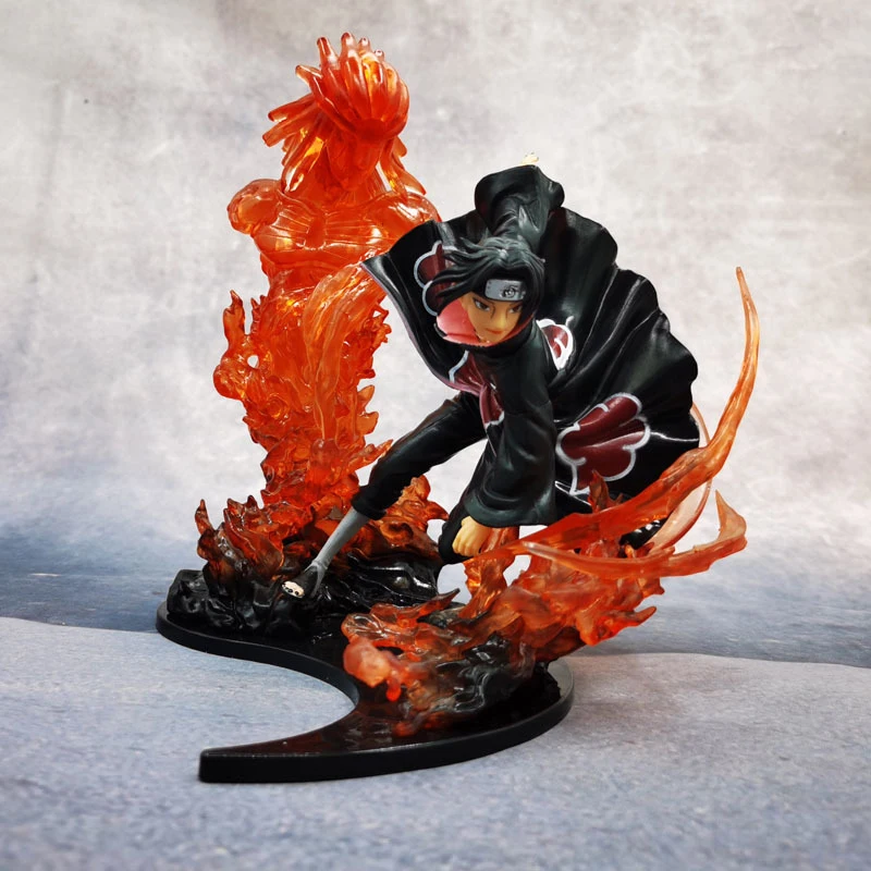 21 см аниме Наруто ZERO flame Uchiha Itachi Sasuke Suzunou модель куклы ручной работы | Игрушки и