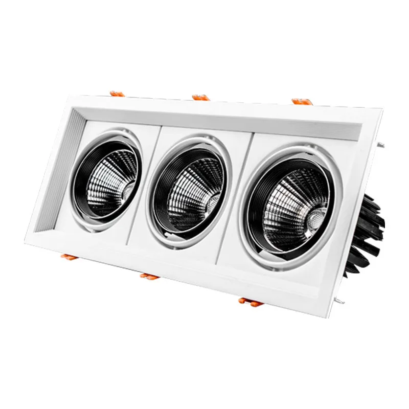 Square Recessed Dimmable COB LED Downlights 10W 20W 30W Ceiling Spot Lights AC85-265V Lamps Indoor Lighting | Лампы и освещение