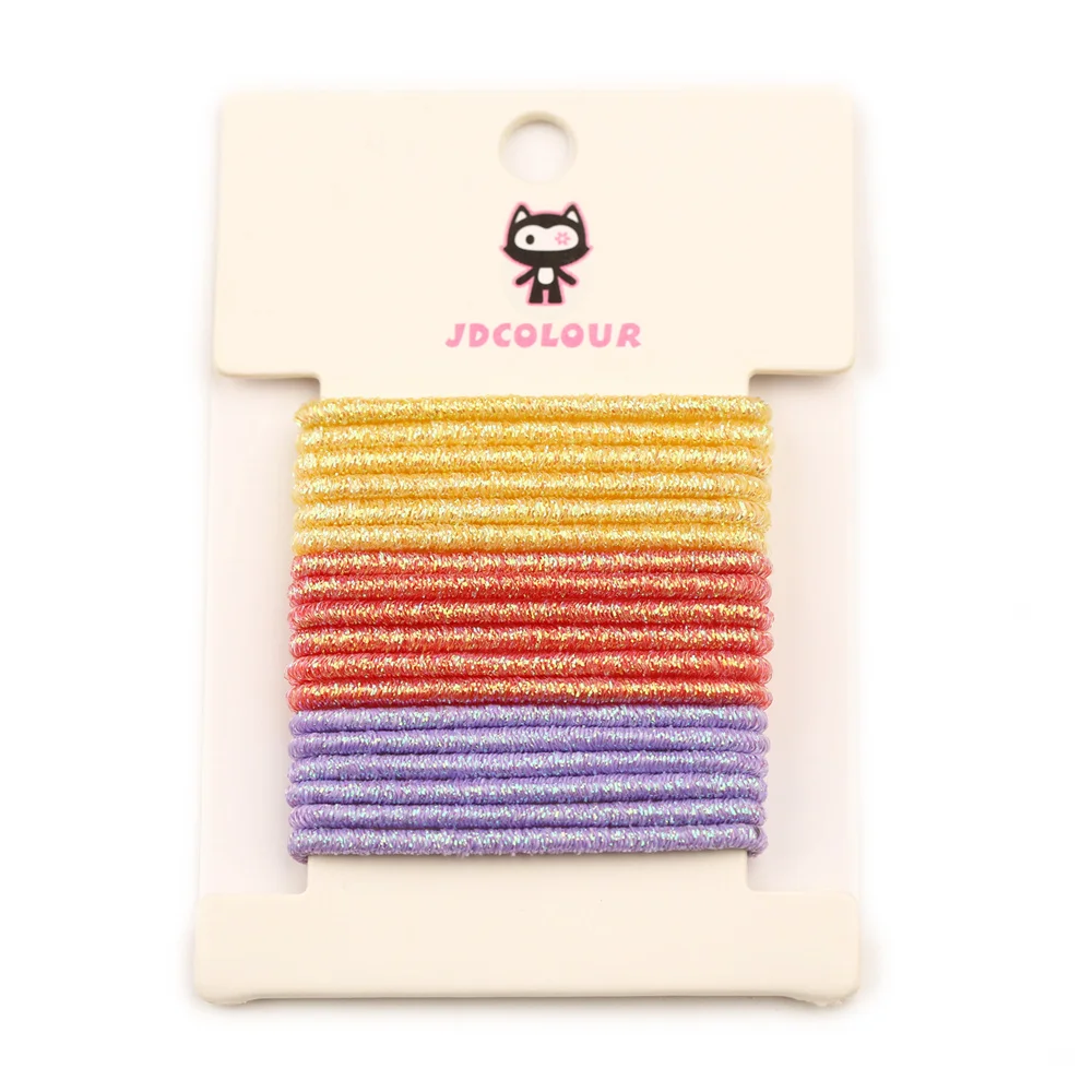 18 шт./компл. блестящая эластичная резинка для волос шириной 2 мм маленькая Детские