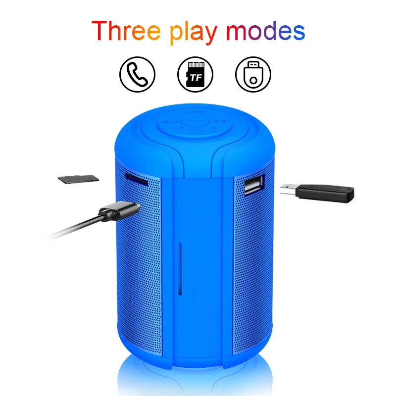 Caridite 5 0 true wireliss bt цилиндрический портативный динамик с высоким качеством звука и