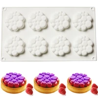 8 cavity round bubble shape dessert mousse pan silicone cake decoration mold for baking tart tartlet mould pastry bakeware