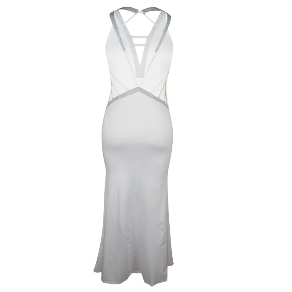 Женское платье летнее сексуальное однотонное женское до пола праздвечерние чное