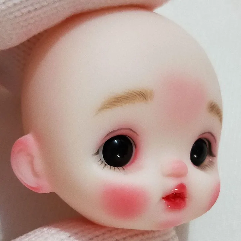 Шарнирная кукла с головой сделай сам лысой детская игрушка для игры лицом улыбки