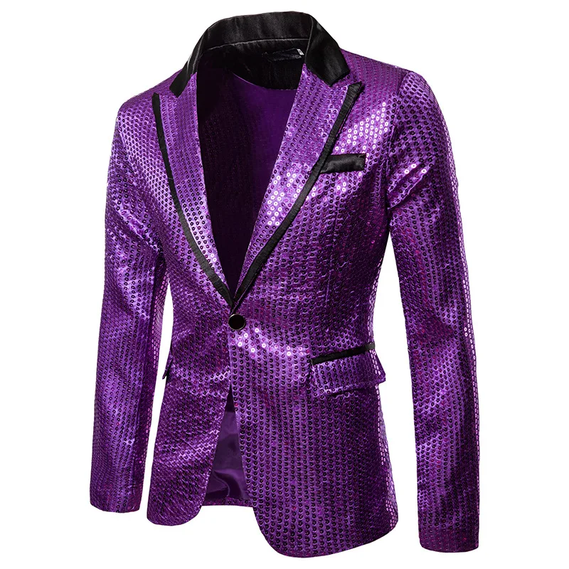 Hommes или argent rouge bleu noir mince coupe tailleur scéne robes de bal Costume mariage marié veste |