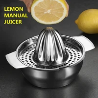 portable lemon orange manual fruit juicer stainless steel kitchen accessories tools citrus 100 raw hand pressed juice maker