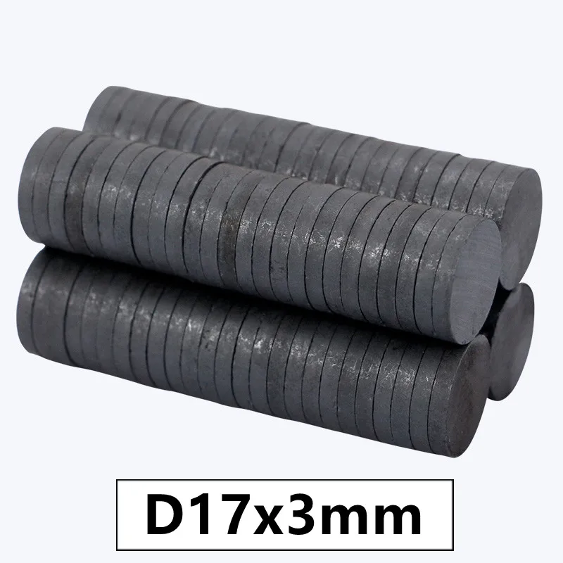 Ферритовый магнит 10-30 шт./лот Y30 Disk 17*3 мм постоянный 17 x 3 черный круглый для