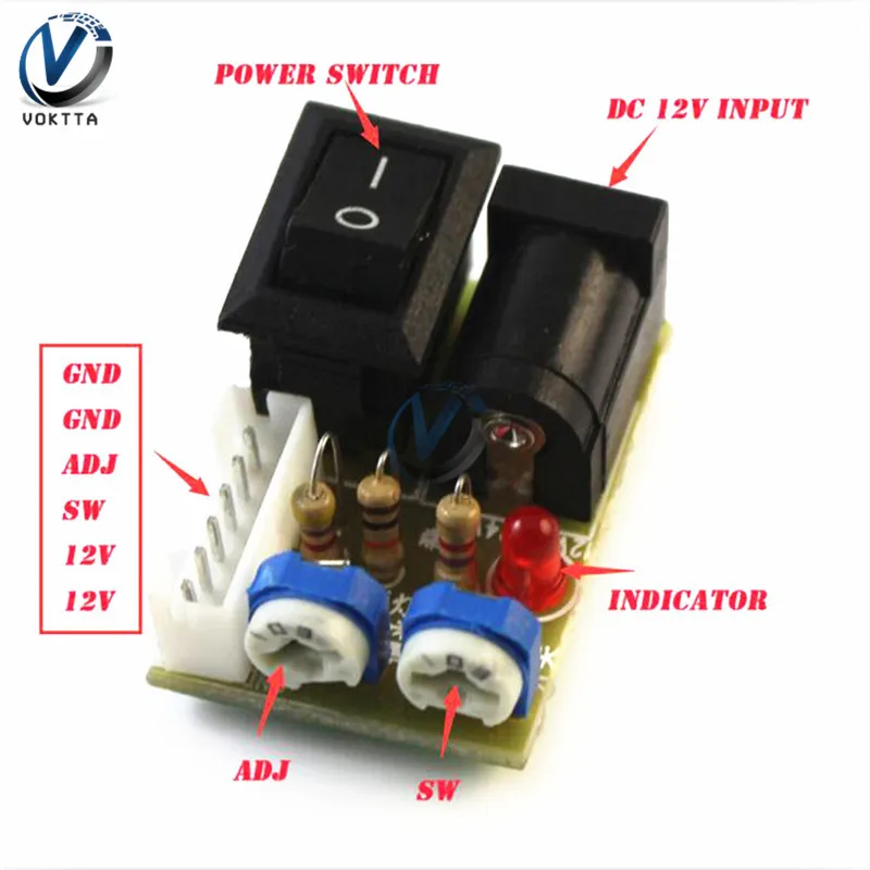 DC 12V Mini CCFL Inverter Tester Toggle Switch Test LCD TV Laptop Screen Repair Backlight Lamp Tube Module | Инструменты