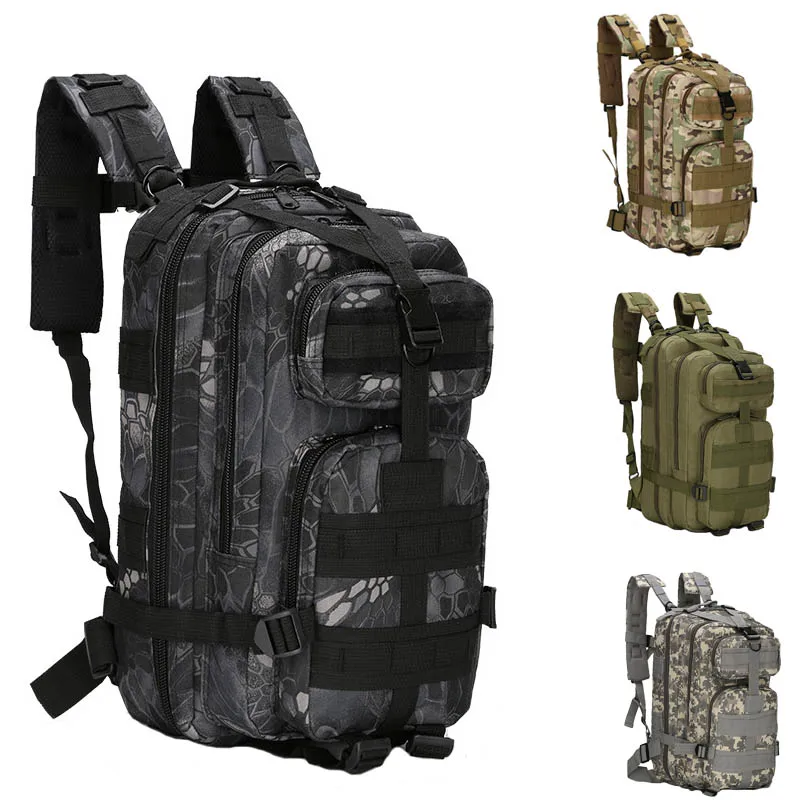 

25L 3P Tactical Molle Backpack Army Military Assault Large Capacity Bag Outdoor EDC Pack For Trekking Camping Hiking Hunting Bag