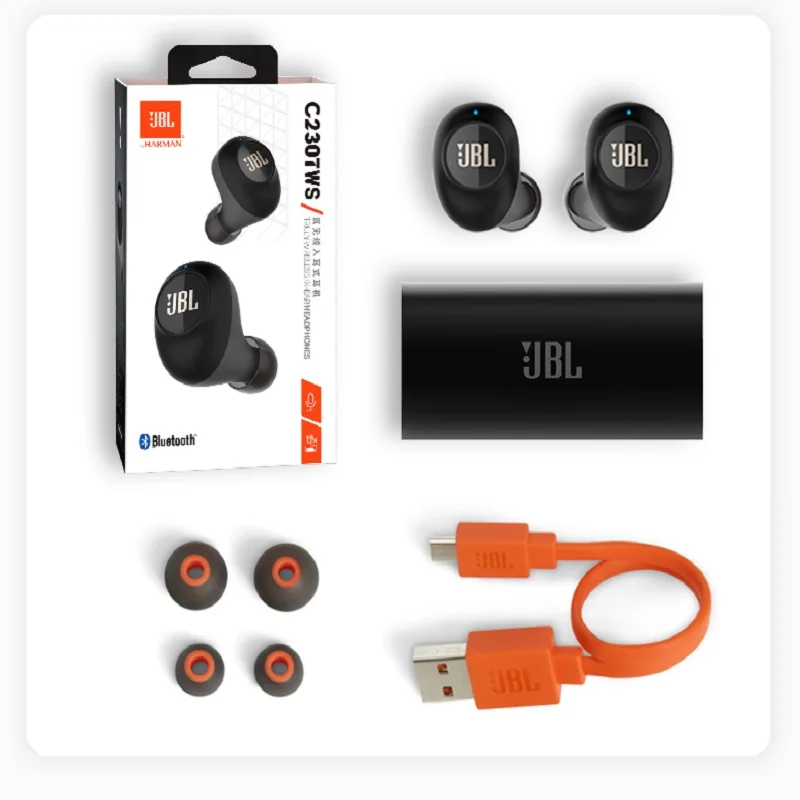 Беспроводные наушники вкладыши JBL C230TWS Bluetooth V5.0 стереонаушники с микрофоном и