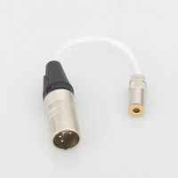 audiocrast 8core occ silver 4pin balanced xlr male to 4 4mm balanced female audio adapter cable 4 4 trrrs to xlr connector