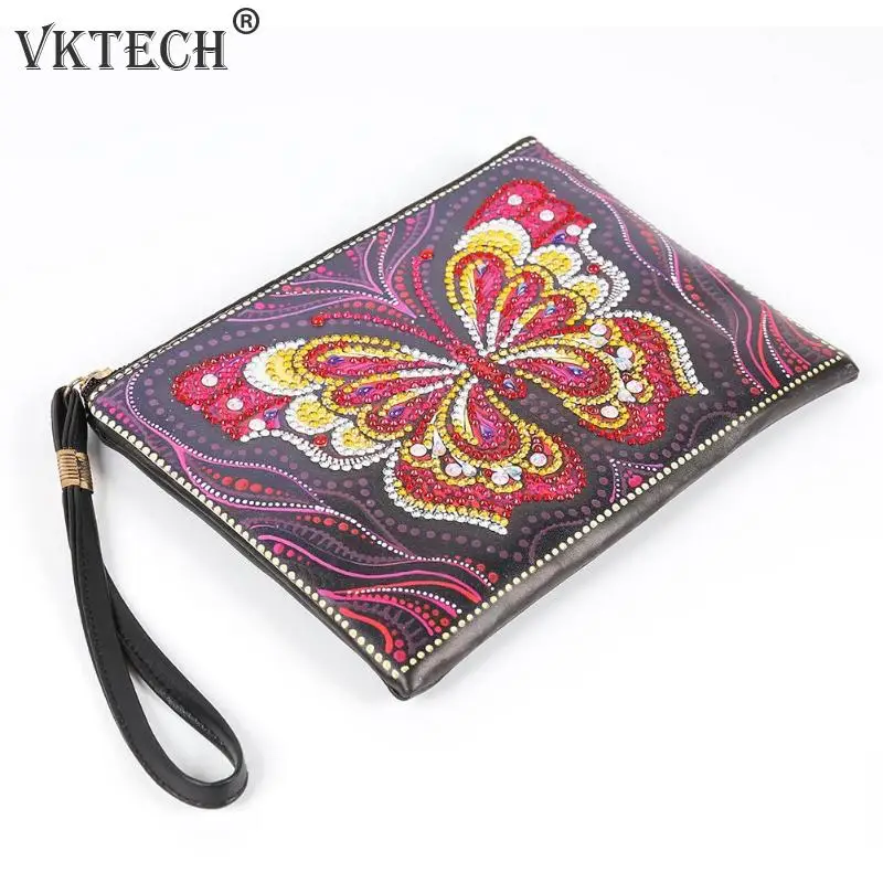 Сумочка сделай сам кошелек с ремешком на запястье для алмазной живописи особой