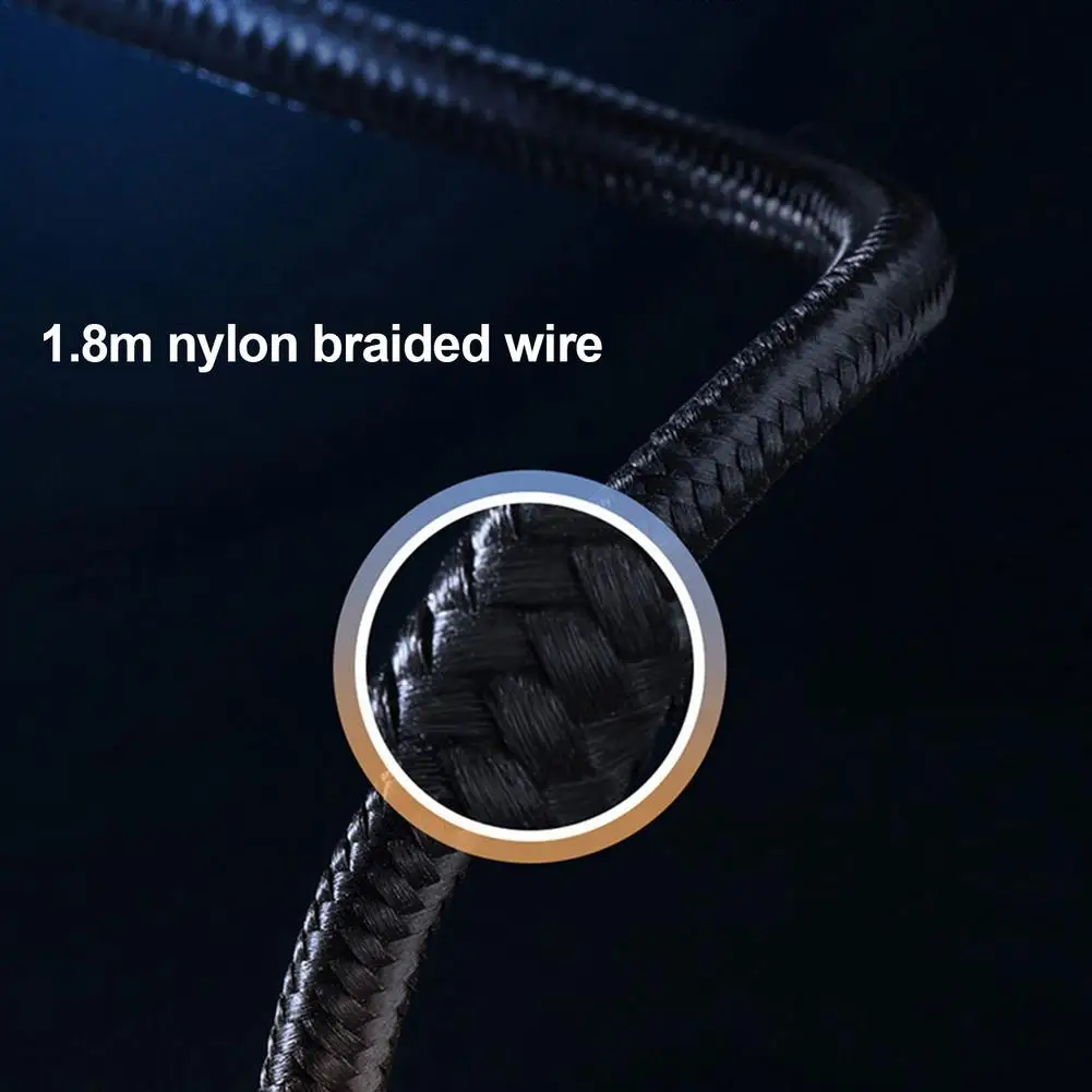 Тонкий квадратный USB-кабель 100 Вт сетевой шнур зарядного устройства Type-C PD для