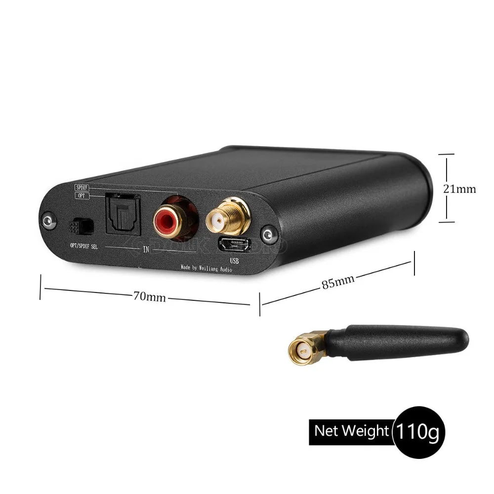 Миниатюрный Bluetooth 5 0 Hi-Fi передатчик без потерь Nobsound CSR8675 беспроводной адаптер
