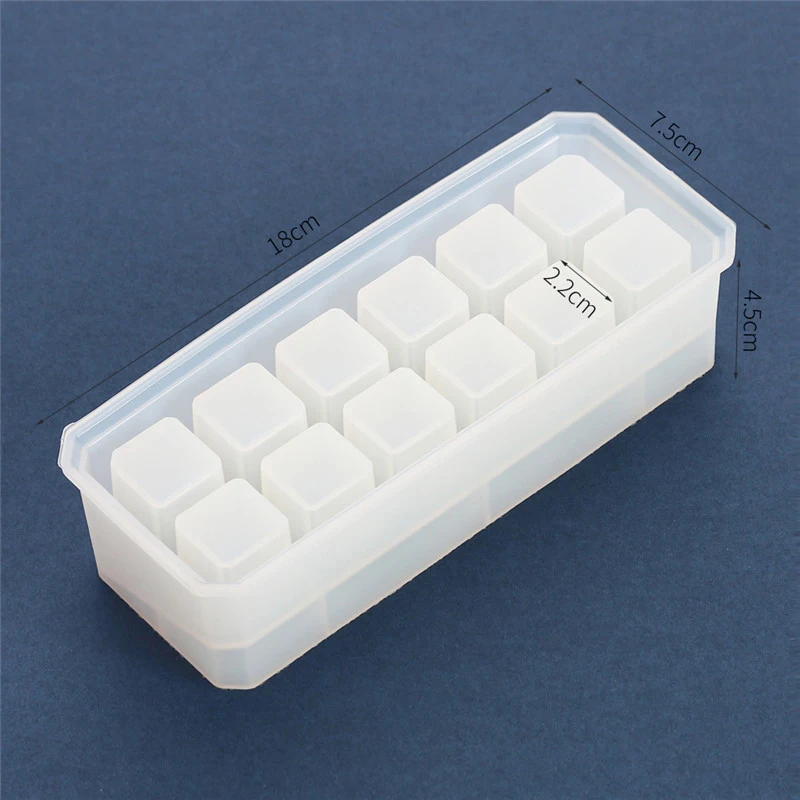 

Portable 9/12 Grids Multi-functional Pen Tools Storage Rack Epoxy Mould Silicone DIY Mold Lipstick Storage Box