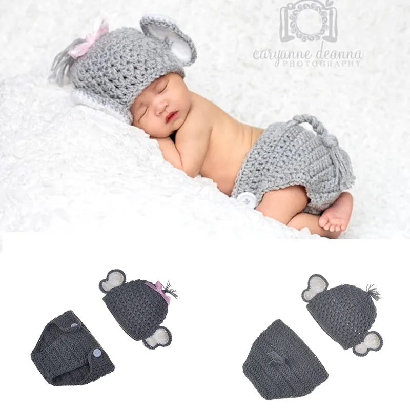 Вязаный крючком подгузник Набор подгузников для новорожденных реквизит