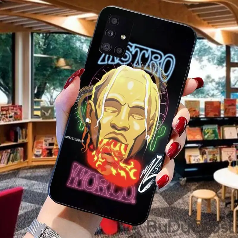 

Fashion Travis Scott Phone Case for Samsung A91 01 10S 11 20 21 31 40 50 70 71 80 A2 CORE A10 case Astroworld Sicko