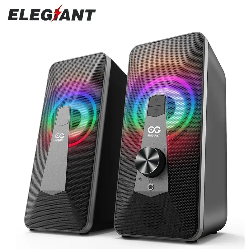ELEGIANT SR300 10W Wireless BT Computer Speaker RGB LED Ligh
