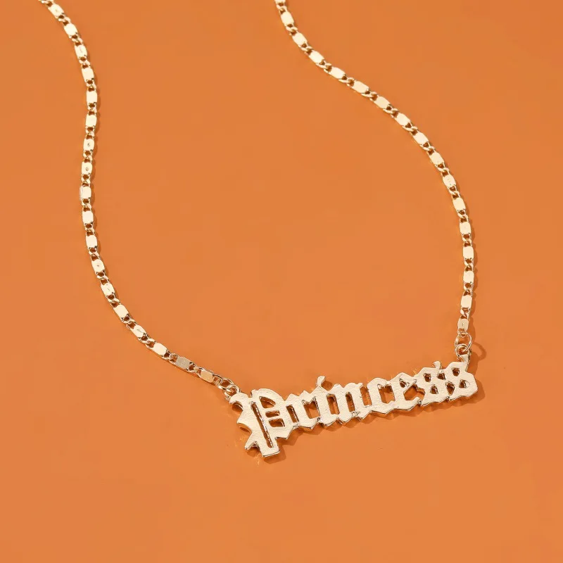 Простое Стильное ожерелье в европейском стиле для женщин женское винтажное с