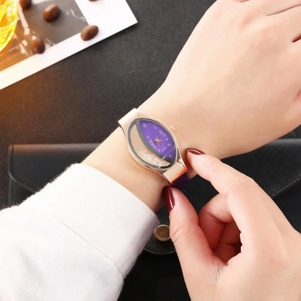 Женские Аналоговые кварцевые часы с ремешком из искусственной кожи | Наручные